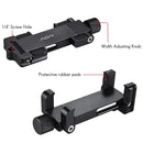 ADAI Portable Foldable Metal Clip Mobile Phone Holder Clamp Bracket(Black)