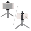 ADAI Portable Foldable Metal Clip Mobile Phone Holder Clamp Bracket(Black)