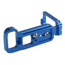 Camera Handle Quick Release L Plate for Sony A7III / A9 (Blue)
