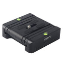 ADAI 360 Degree Rotation 3-Folding CNC Aluminum Quick Release Plate Holder Tripod M Flex Tilt & Ball Head(Black)