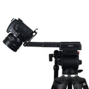ADAI 360 Degree Rotation 3-Folding CNC Aluminum Quick Release Plate Holder Tripod M Flex Tilt & Ball Head(Black)