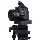 ADAI 360 Degree Rotation 3-Folding CNC Aluminum Quick Release Plate Holder Tripod M Flex Tilt & Ball Head(Black)