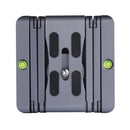 ADAI 360 Degree Rotation 3-Folding CNC Aluminum Quick Release Plate Holder Tripod M Flex Tilt & Ball Head(Grey)