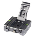 ADAI 360 Degree Rotation 3-Folding CNC Aluminum Quick Release Plate Holder Tripod M Flex Tilt & Ball Head(Grey)
