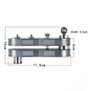 ADAI Mini Extendable Rail Track Dolly Slider, Panning and Linear Motion up to 4 x Distance (52cm), Load Max: 1.5kg(Silver)