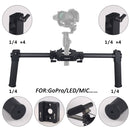 ADAI Dual Handheld Grip Carbon Fiber Metal Stabilizer(Black)