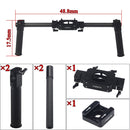ADAI Dual Handheld Grip Carbon Fiber Metal Stabilizer(Black)