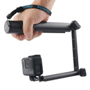 3-Way Monopod + Magic Mount Selfie Stick for GoPro HERO9 Black / HERO8 Black / HERO7 /6 /5 /5 Session /4 Session /4 /3+ /3 /2 /1, Insta360 ONE R, DJI Osmo Action and Other Action Cameras, Length: 24.5-63cm(Black)