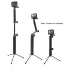 3-Way Monopod + Magic Mount Selfie Stick for GoPro HERO9 Black / HERO8 Black / HERO7 /6 /5 /5 Session /4 Session /4 /3+ /3 /2 /1, Insta360 ONE R, DJI Osmo Action and Other Action Cameras, Length: 24.5-63cm(Black)