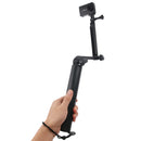 3-Way Monopod + Magic Mount Selfie Stick for GoPro HERO9 Black / HERO8 Black / HERO7 /6 /5 /5 Session /4 Session /4 /3+ /3 /2 /1, Insta360 ONE R, DJI Osmo Action and Other Action Cameras, Length: 24.5-63cm(Black)