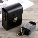 Full Body Camera Buckle Lock PU Leather Case Bag with Hand Strap & Neck Strap for Canon G7X II / G9X Mark II, Sony RX100 / M2(Black)