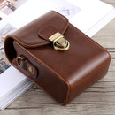 Full Body Camera Buckle Lock PU Leather Case Bag with Hand Strap & Neck Strap for Canon G7X II / G9X Mark II, Sony RX100 / M2(Coffee)