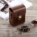 Full Body Camera Buckle Lock PU Leather Case Bag with Hand Strap & Neck Strap for Canon G7X II / G9X Mark II, Sony RX100 / M2(Coffee)