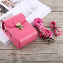 Full Body Camera Buckle Lock PU Leather Case Bag with Hand Strap & Neck Strap for Canon G7X II / G9X Mark II, Sony RX100 / M2(Magenta)