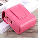 Full Body Camera Buckle Lock PU Leather Case Bag with Hand Strap & Neck Strap for Canon G7X II / G9X Mark II, Sony RX100 / M2(Magenta)