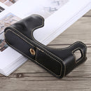 1/4 inch Thread PU Leather Camera Half Case Base for FUJIFILM X100F (Black)