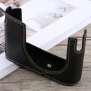 1/4 inch Thread PU Leather Camera Half Case Base for Leica Q (Typ 116)(Black)