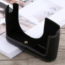 1/4 inch Thread PU Leather Camera Half Case Base for Leica Q (Typ 116)(Black)