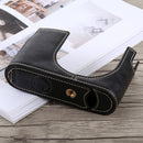 1/4 inch Thread PU Leather Camera Half Case Base for Leica Q (Typ 116)(Black)
