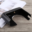 1/4 inch Thread PU Leather Camera Half Case Base for Leica Q (Typ 116)(Black)