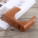 1/4 inch Thread PU Leather Camera Half Case Base for Leica Q (Typ 116)(Brown)