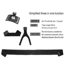 GP278 3 in 1 Hand Wrist Arm Leg Straps 360-degree Rotation Mount for GoPro HERO10 Black / HERO9 Black / HERO8 Black / HERO7 /6 /5 /5 Session /4 Session /4 /3+ /3 /2 /1, Insta360 ONE R, DJI Osmo Action and Other Action Cameras(Black)