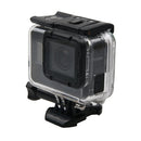 For GoPro HERO7 Black /6 /5 Skeleton Housing Protective Case + Hollow Back Cover with Buckle Basic Mount & Screw