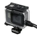 For GoPro HERO7 Black /6 /5 Skeleton Housing Protective Case + Hollow Back Cover with Buckle Basic Mount & Screw