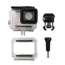 For GoPro HERO7 Black /6 /5 Skeleton Housing Protective Case + Hollow Back Cover with Buckle Basic Mount & Screw