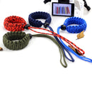 DIY Weave Style Anti-lost Colorful Wrist Strap Grip Emergency Survival Bracelet for DSLR / SLR Cameras, Random Color Delivery