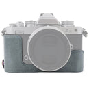 1/4 inch Thread PU Leather Camera Half Case Base for Nikon Z fc (Grey)