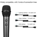 BOYA BY-HM2 Professional Handheld Condenser Microphone 3.5mm Headphone Port with 8 Pin / Type-C / USB Interface 1.2m Extension Cable & Holder