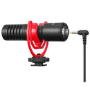 BOYA BY-MM1+ Cardioid Condenser Microphone with Windshield for Smartphones, DSLR Cameras and Video Cameras