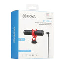BOYA BY-MM1+ Cardioid Condenser Microphone with Windshield for Smartphones, DSLR Cameras and Video Cameras
