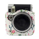 Flamingo Cactus Pattern PU Leather Protective Camera Case Bag For FUJIFILM Instax Mini90 Camera