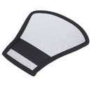 2 in 1 (Silver / White) Fan-shaped Folding Reflector Board, Size: 20.0 x 18.5 x 10.5 cm
