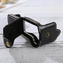 1/4 inch Thread PU Leather Camera Half Case Base for Canon EOS M3(Black)