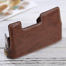 1/4 inch Thread PU Leather Camera Half Case Base for Olympus EM10(Coffee)