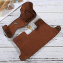 1/4 inch Thread PU Leather Camera Half Case Base for Olympus EM10(Coffee)
