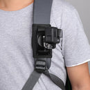 Hook and Loop Fastener Backpack Rec-Mounts Clip Clamp Mount with Screw for GoPro HERO9 Black / HERO8 Black /7 /6 /5 /5 Session /4 Session /4 /3+ /3 /2 /1, DJI Osmo Action, Xiaoyi and Other Action Cameras