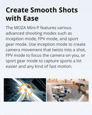 MOZA Mini-P 3 Axis Handheld Gimbal Stabilizer for Action Camera and Smart Phone(Black)