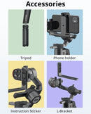 MOZA Mini-P 3 Axis Handheld Gimbal Stabilizer for Action Camera and Smart Phone(Black)