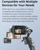 MOZA Mini-P 3 Axis Handheld Gimbal Stabilizer for Action Camera and Smart Phone(Black)