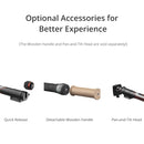 MOZA Slypod E Professional Motorized Ecosystem Camera Vertical Rod Monopod Reinvent Motion Slider Gimbal(Black)