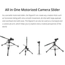 MOZA Slypod E Professional Motorized Ecosystem Camera Vertical Rod Monopod Reinvent Motion Slider Gimbal(Black)