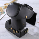 Full Body Camera PU Leather Case Bag for Nikon D3200 / D3300 / D3400 (18-55mm / 18-105mm Lens)(Black)