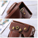 Full Body Camera PU Leather Case Bag for Nikon D3200 / D3300 / D3400 (18-55mm / 18-105mm Lens)(Coffee)