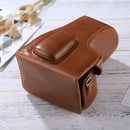 Full Body Camera PU Leather Case Bag for Nikon D5300 / D5200 / D5100 (18-55mm / 18-105mm / 18-140mm Lens) (Brown)
