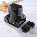 Full Body Camera PU Leather Case Bag with Strap for FUJIFILM X-A3 / X-A2/ X-M1 / X-A10 (16-50mm / 18-55mm / XF 35mm Lens)(Black)