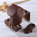 Full Body Camera PU Leather Case Bag with Strap for FUJIFILM X-A3 / X-A2/ X-M1 / X-A10 (16-50mm / 18-55mm / XF 35mm Lens)(Coffee)